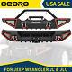 Oedro Front & Rear Offroad Bumper With Shacle For 2018-2022 Jeep Wrangler Jl & Jlu