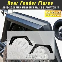 Off-road Rear Fender Flares 2PC for 2018-2021 Jeep Wrangler JL Heavy Duty Steel