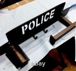 Police Wall Mount Gear Rack, Duty belt holder, Powdercoated Steel/ Police gift