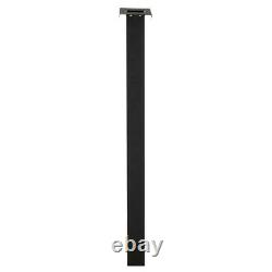 Post Stand Mailbox Corrosion Resistant Heavy-Duty Aluminum Top Mount Black