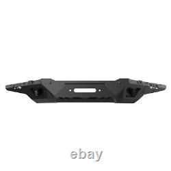 Powder-Coated Heavy Duty Front Bumper+Side Wing For 2021 2022 2023 Ford Bronco