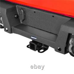 Powder Coated Heavy Duty Steel Rear Bumper with D-Ring for Jeep Gladiator JT 20-22