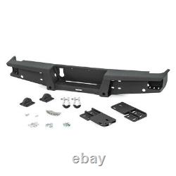 Powder Coated Heavy Duty Steel Rear Bumper with D-Ring for Jeep Gladiator JT 20-22