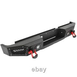 Powder Coated Rear Bumper For 2020-2022 Jeep Gladiator JT with LED light Guard