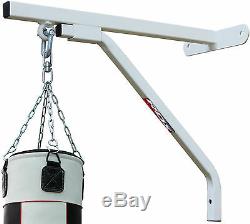 RDX Heavy Duty Punch Bag MMA White Wall Bracket Steel Mount Hanging OS