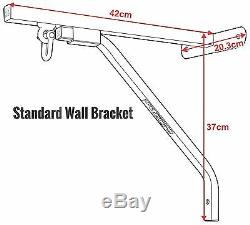 RDX Heavy Duty Punch Bag MMA White Wall Bracket Steel Mount Hanging OS