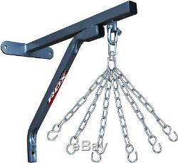 RDX Heavy Duty Punch Bag Wall Bracket with 6 Chains Steel Mount Hanging Stand CA