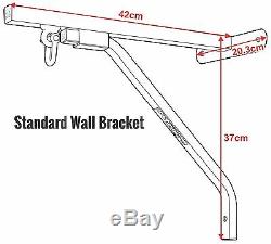 RDX Heavy Duty Punch Bag White Wall Bracket Steel Mount Hanging OS