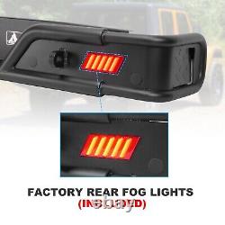 Rear Bumper For 2019-2024 Jeep Gladiator JT withLED Lights Heavy Duty Steel
