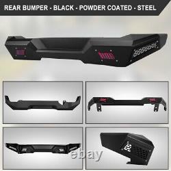 Rear Bumper withLED Light For 2021 2022 Ford Bronco Powder Coated Heavy Duty Steel