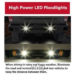 Rear Bumper with Pair LED Lights For 2010-2021 Ram 2500 3500 Heavy Duty Pickup