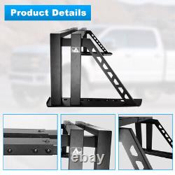 Rear Truck Bed Cover Rack Heavy Duty Steel Black Fit 2017-2020 Ford F-250