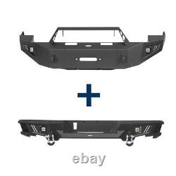 Replaced Steel Front Rear Bumper withLED Light Fit RAM 1500 2009 2010 2011 2012