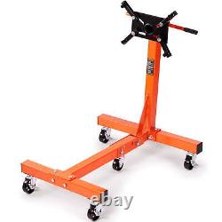 Rolling Engine Stand Heavy Duty Steel Foldable With Adjustable Mounting Head Hot