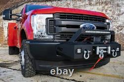 Rough Country EXO Winch Mount with LEDs (fits) 2017-2020 Super Duty F250 F350