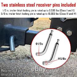 SPARKWHIZ Heavy Duty Trailer Hitch Spare Tire Mount Fits All 2 Receiver Trailer