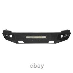STEEL FRONT REAR BUMPER WithLED LIGHT BAR FIT CHEVY SILVERADO 1500 2007-2018