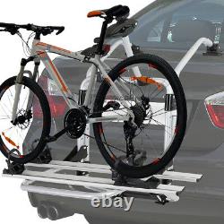 Silver Heavy Duty Rear Trunk Mount Bike/Bicycle Rack Carrier Storage Platform