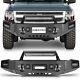 Steel Front Bumper With Winch Plate Led Lights For 2007-2013 Chevy Silverado 1500