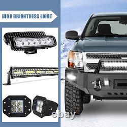 Steel Front Bumper With Winch Plate Led Lights for 2007-2013 Chevy Silverado 1500