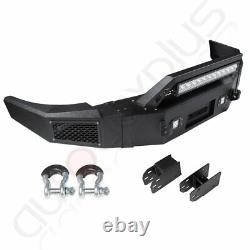 Steel Front Bumper With Winch Plate Led Lights for 2007-2013 Chevy Silverado 1500