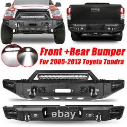 Steel Front/Rear Bumper WithWinch Plate For 2005 2006 2007 2008 2009 Toyota Tundra