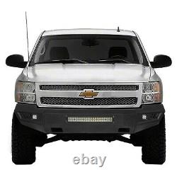 Steel Full Width Front Bumper withLED Light Fit Chevy Silverado 1500 07-13 2nd Gen