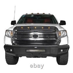Steel Heavy Duty Full Width Front Bumper withLED Light Fit Toyota Tundra 2014-2021