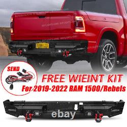 Steel Rear Bumpe with Led & D-Ring & Wire For 19-2022 RAM 1500 (Exclude Classic)