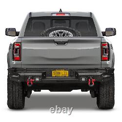 Steel Rear Bumpe with Led & D-Ring & Wire For 19-2022 RAM 1500 (Exclude Classic)