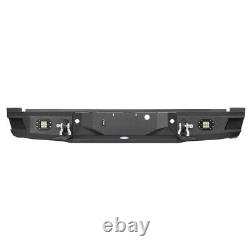 Steel Rear Step Bumper Bar withLed Lights for Ford F-250 350 Super Duty 2011-2016