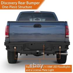 Steel Rear Step Bumper withLicense Plate Lights Fit Ford F-250 F-350 2005-2007