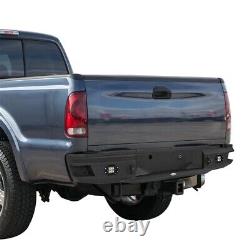Steel Rear Step Bumper withLicense Plate Lights Fit Ford F-250 F-350 2005-2007