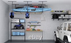 Storage Rack Garage Overhead Ceiling Adjustable 4x8 Ft Heavy Duty Mounts NEW