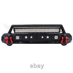 Stubby Steel Front Bumper WithWinch Plate & Spotlight For 2016-2022 Toyota Tacoma