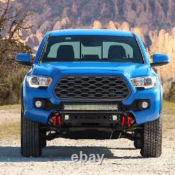 Stubby Steel Front Bumper WithWinch Plate & Spotlight For 2016-2022 Toyota Tacoma