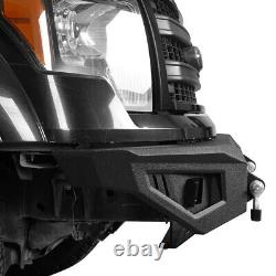 TEXTURED STEEL FRONT BUMPER WithLED LIGHT BAR FOR PICKUP FORD F-150 2009-2014