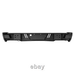 TEXTURED STEEL REAR BUMPER BAR WithLED LIGHTS FOR FORD F-250 Super Duty 2011-2016