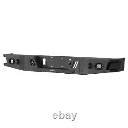 Texture Heavy Duty Steel Rear Back Bumper withLED Light for 2006-2014 Ford F150