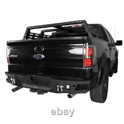 Texture Heavy Duty Steel Rear Bumper with D-ring LED Light for 2006-2014 Ford F150