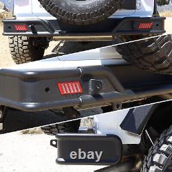 Textured Front/Rear Bumper For 2018-2024 Jeep Wrangler JL JLU Heavy Duty Steel