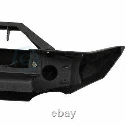 Textured Heavy Steel Front Bumper with Winch Plate for 2007-2018 Jeep Wrangler JK