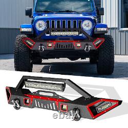 Textured Steel Front Bumper D-Ring Shackles For Jeep Wrangler 2007-2018 JK JKU