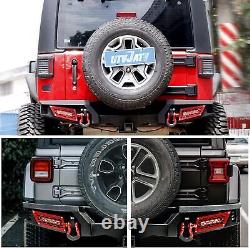 Textured Steel Front Bumper D-Ring Shackles For Jeep Wrangler 2007-2018 JK JKU