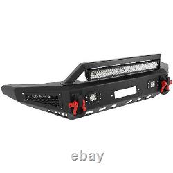 Textured Steel Front Bumper with Winch Plate Fits 2007-2014 Toyota FJ Cruiser