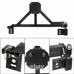 Tire Carrier Mount withDrop Down Option For All Hummer H2 Black Heavy Duty