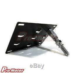 Tow Hook Carbon Fiber License Plate Mounting Bracket Relocate Adapter Holder