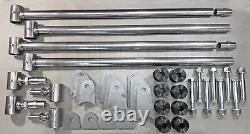 Triangulated 4 Link Kit 1.25 Bars, 1/4 Steel Brackets Universal Heavy Duty