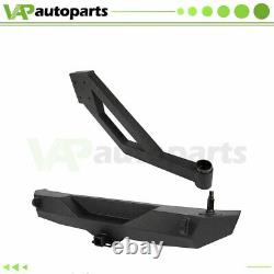 Trimming Rear Bumper With Tire Carrier & D-ring For Jeep Wrangler 07-18 JK steel