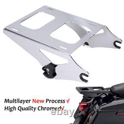 TwoUp Tour Pak Pack Mount Trunk Rack 4 Point Docking Kit For Harley Touring 14up